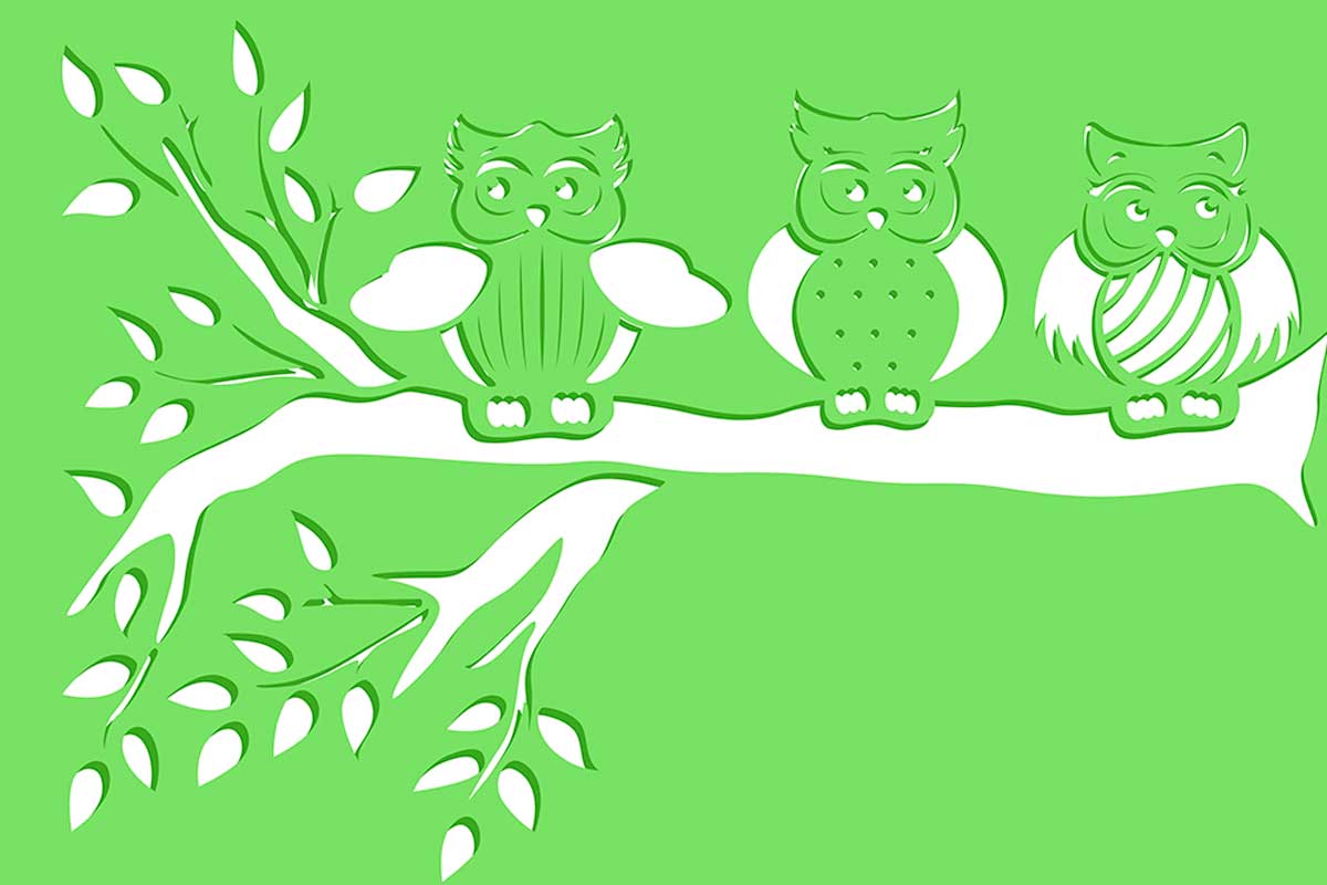 Use a stencil to decorate your walls.