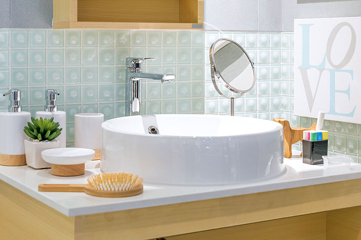 The bathroom is always the focus of greater cleaning.