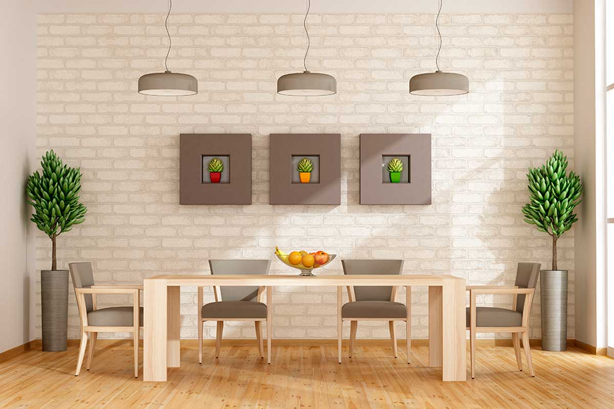 Usa colores claros y cálidos.