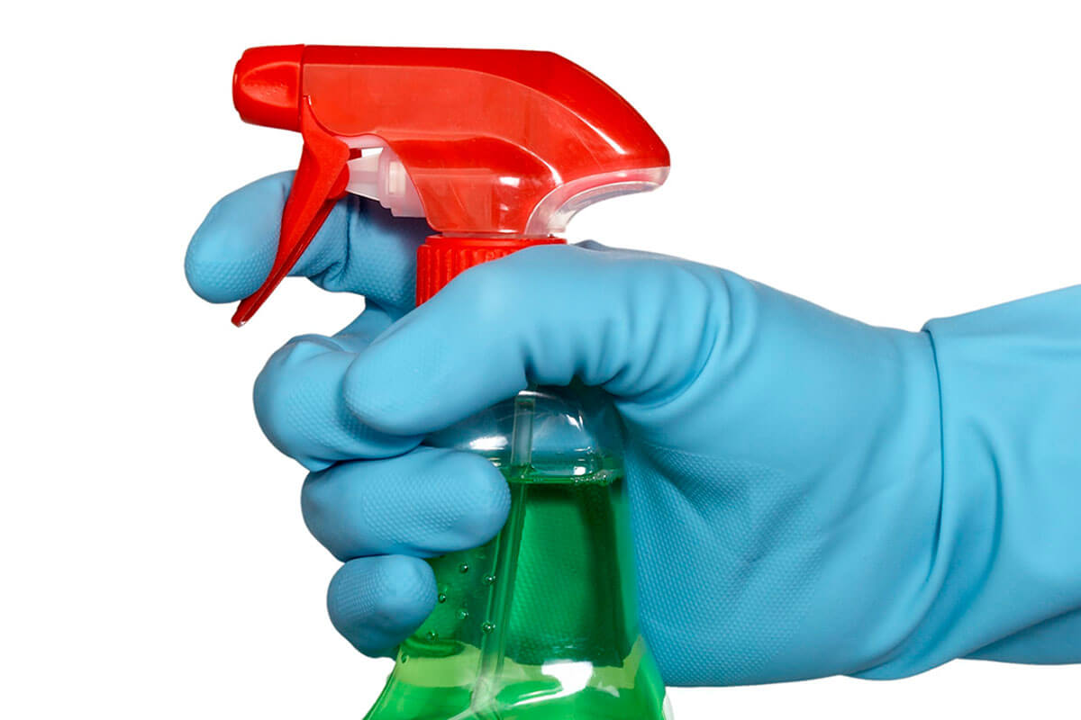 Use the special degreaser for stainless steel.