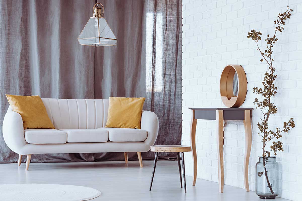 Considera el color de las paredes.