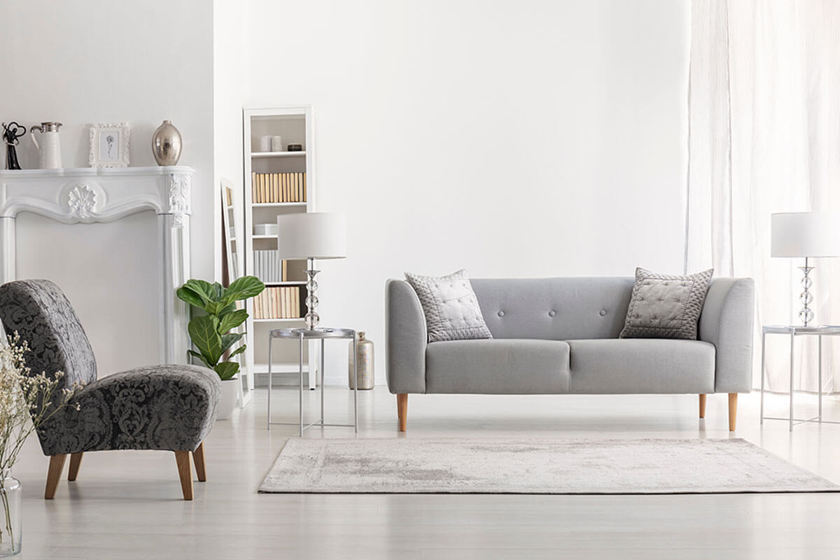 Combina con las paredes blancas.