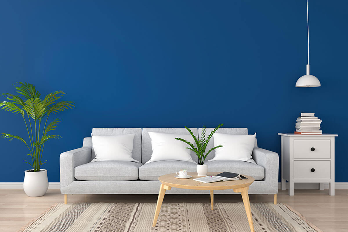 Usa diferentes tonos de azul.