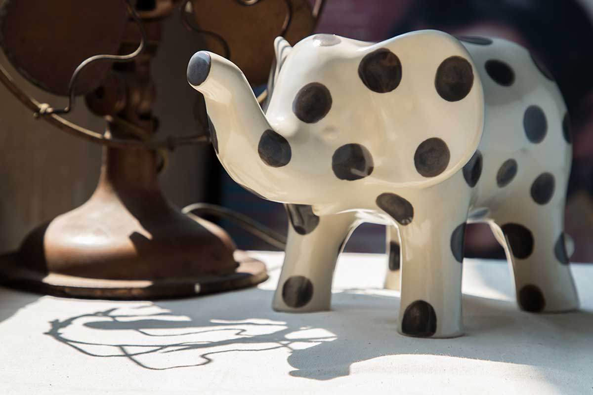 Elephants are a symbol of good energy.