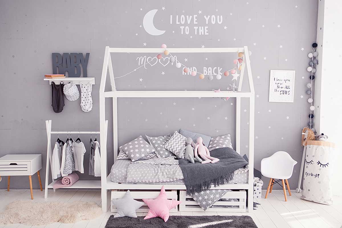 Adhesive vinyls for children's bedrooms.