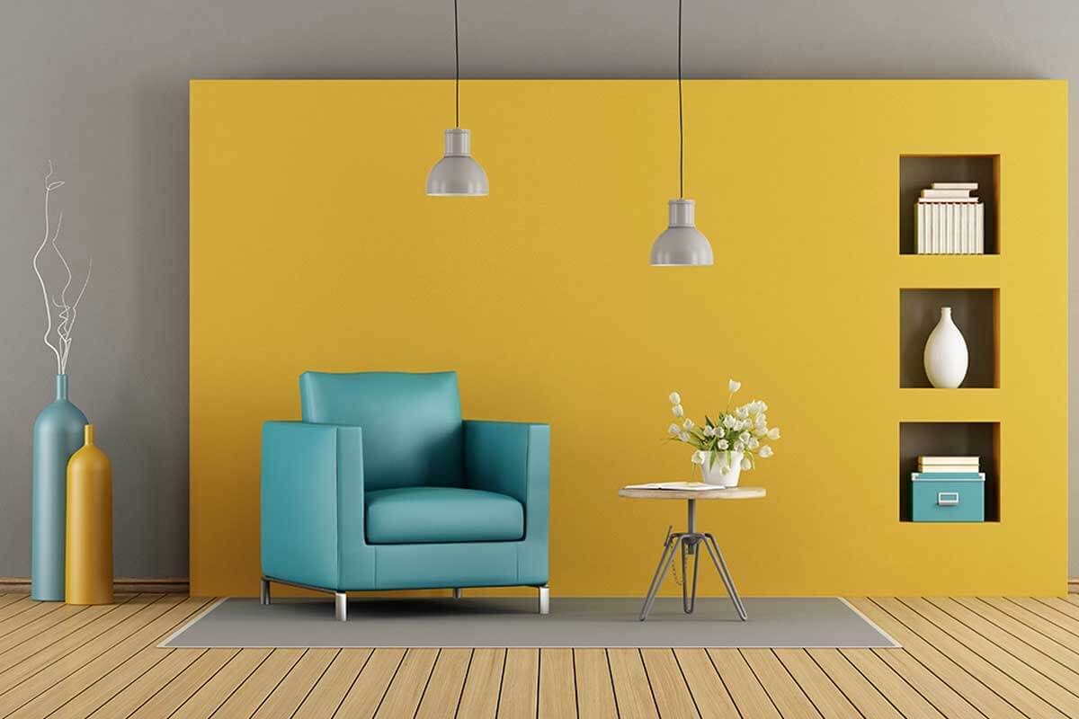 Kleuren om te combineren met geel