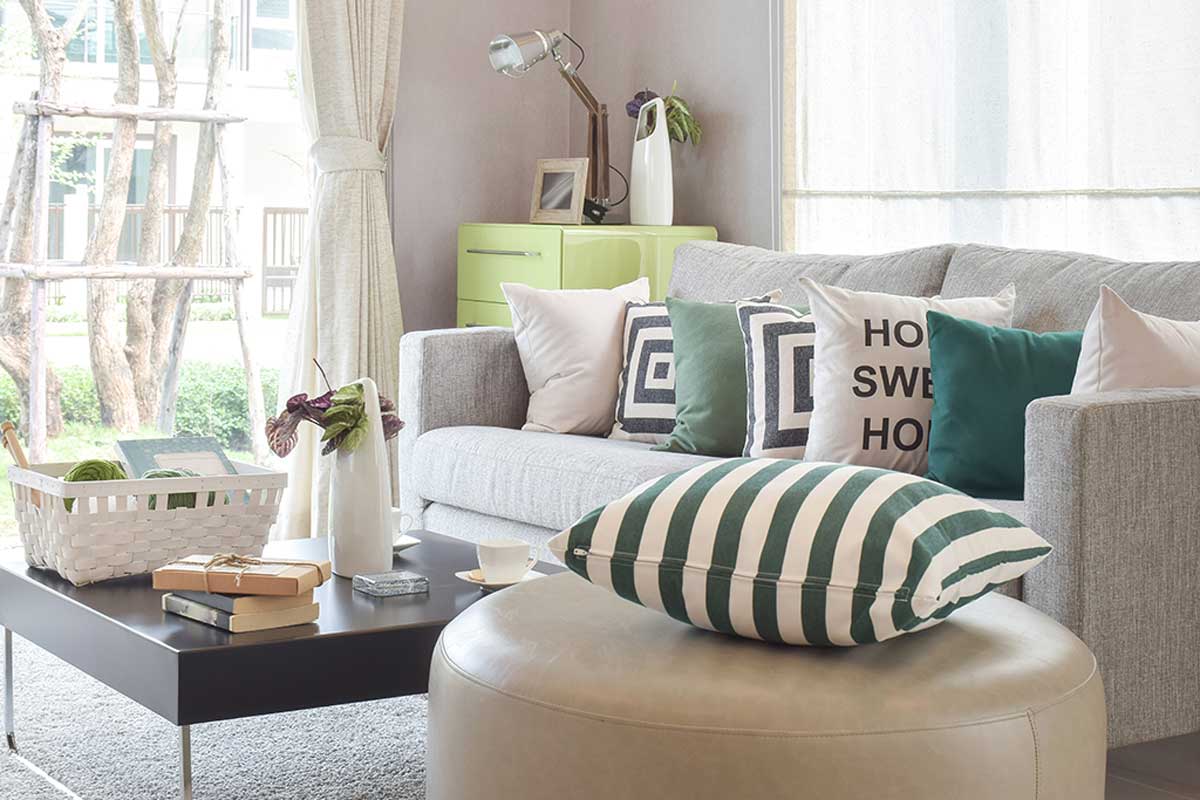 Número de cojines para decorar tu sofá.