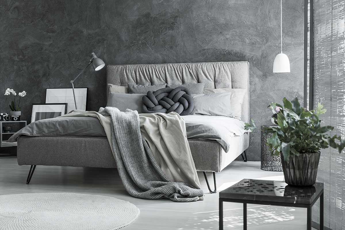 Ideeën om je hoofdslaapkamer grijs te schilderen