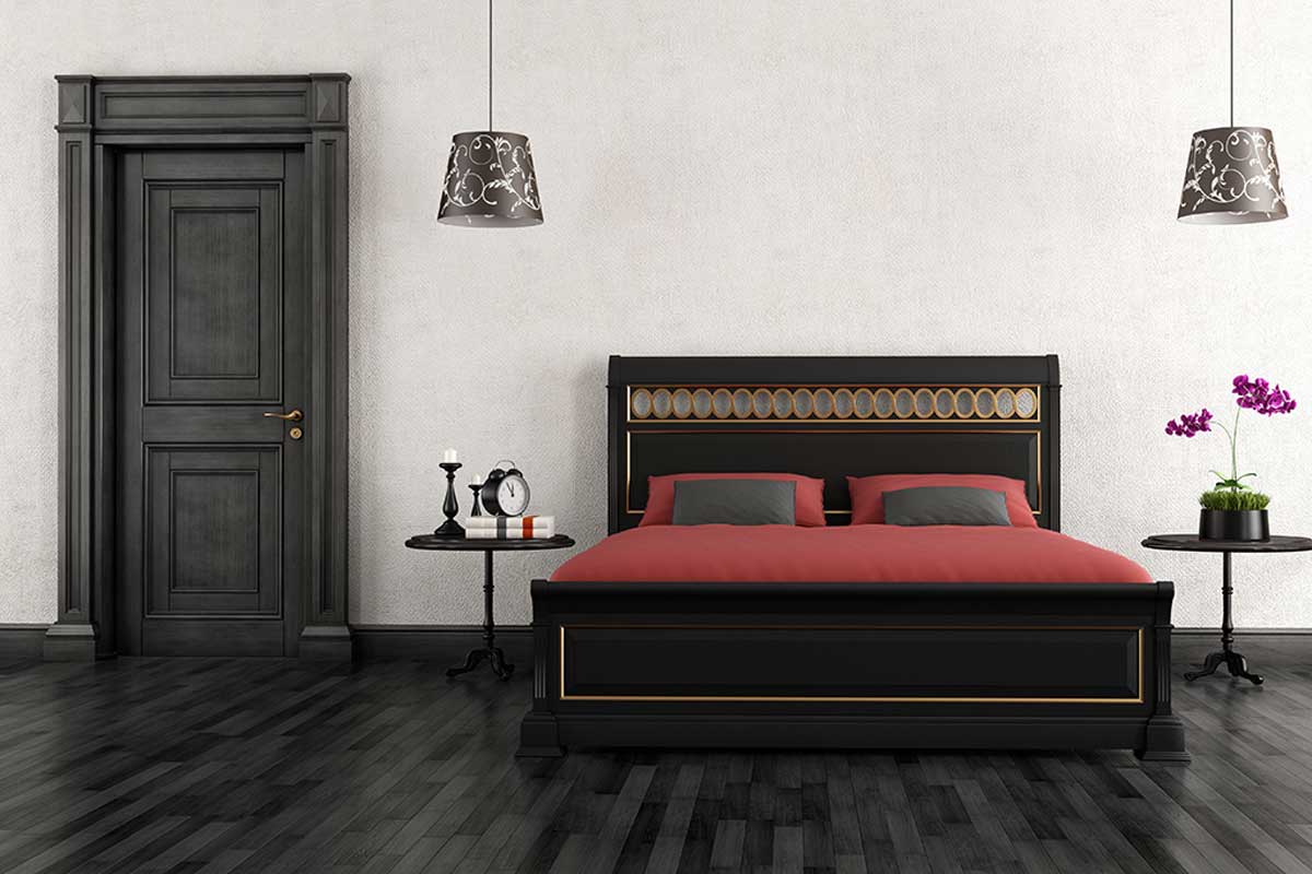 Black interior doors