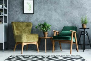 Las sillas y la decoración de interiores