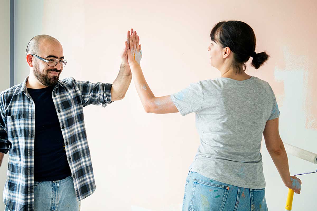 paint a painted wall