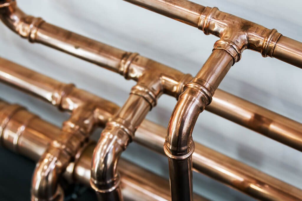 Exposed tubes fit the industrial style.