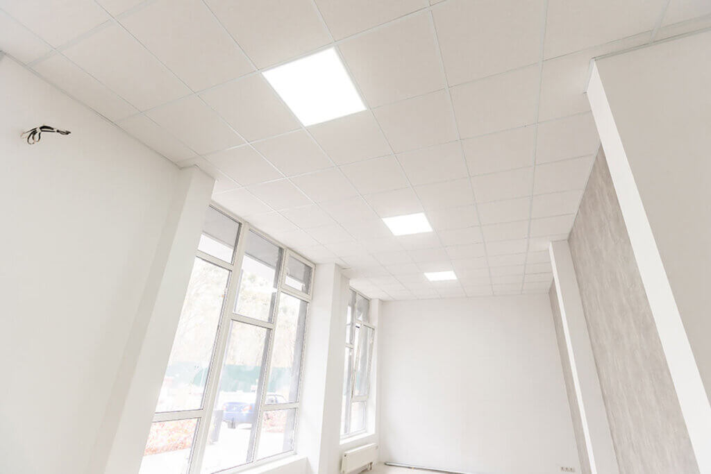 A false ceiling is one soundproofing option.