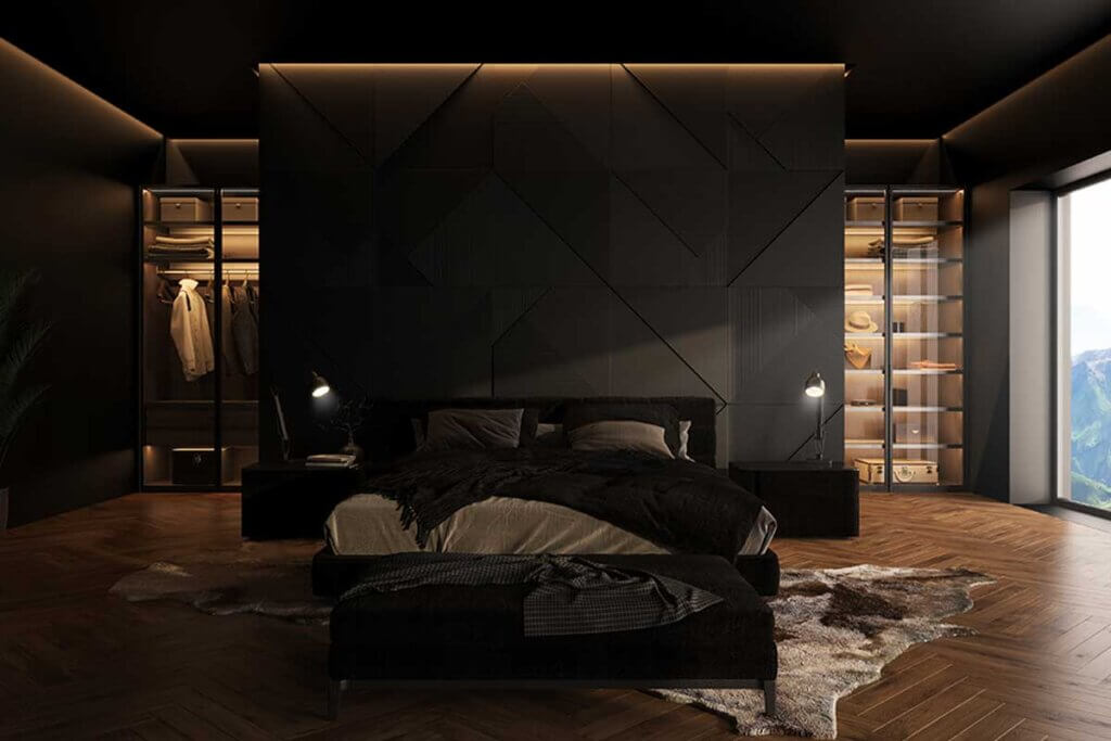 Een donkere slaapkamer is iets wat je niet zou moeten hebben omdat het je rust schaadt.