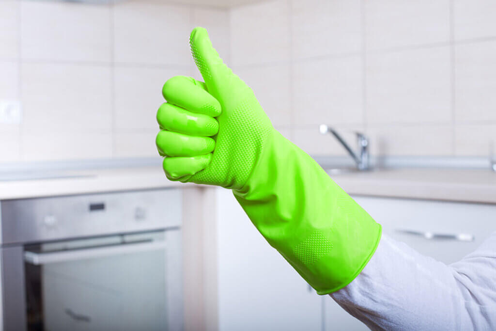 After 60 minutes you will have a sparkling kitchen.