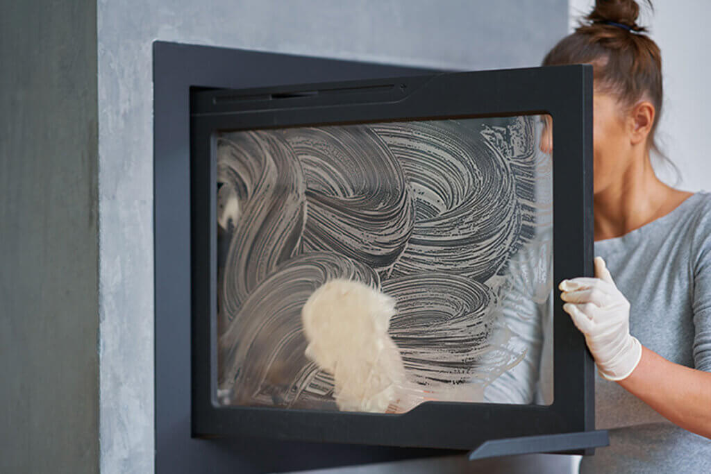 The glass in the fireplaces should also be cleaned to make it look much better.