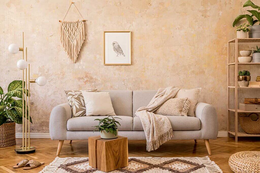 Uno de los trucos low cost para tener una casa más bonita consiste en cambiar los textiles por unos modernos y de fibras naturales.