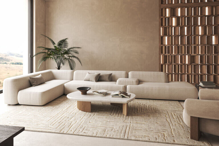 Sofás modulares modernos.